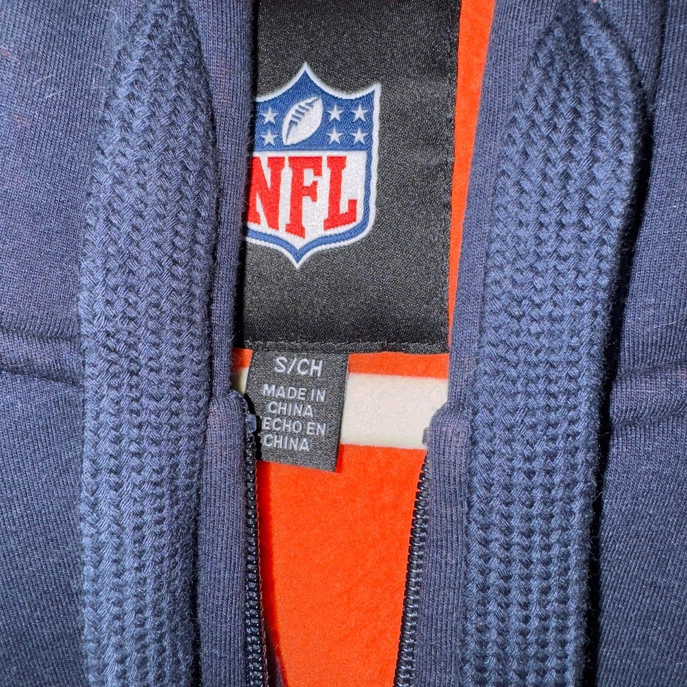 NFL Dark Blue and Orange Hoodie